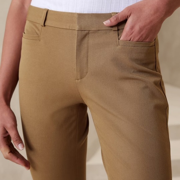 Banana Republic Sloan Fit Brown Stretchy Pants Size 12 Great Condition - Picture 2 of 7